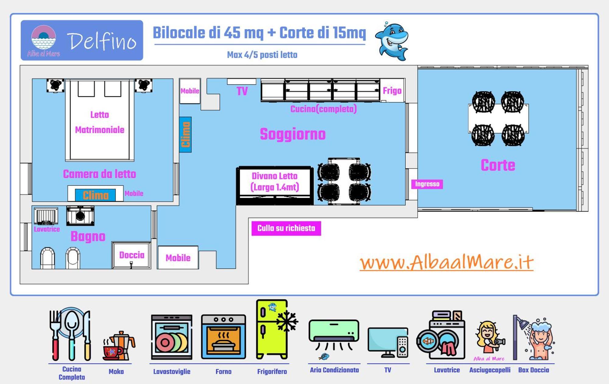 Conero-30Mt Dalla Spiaggia Di Sabbia-Bilocale E Corte-Delfino Apartment Porto Potenza Picena Ngoại thất bức ảnh